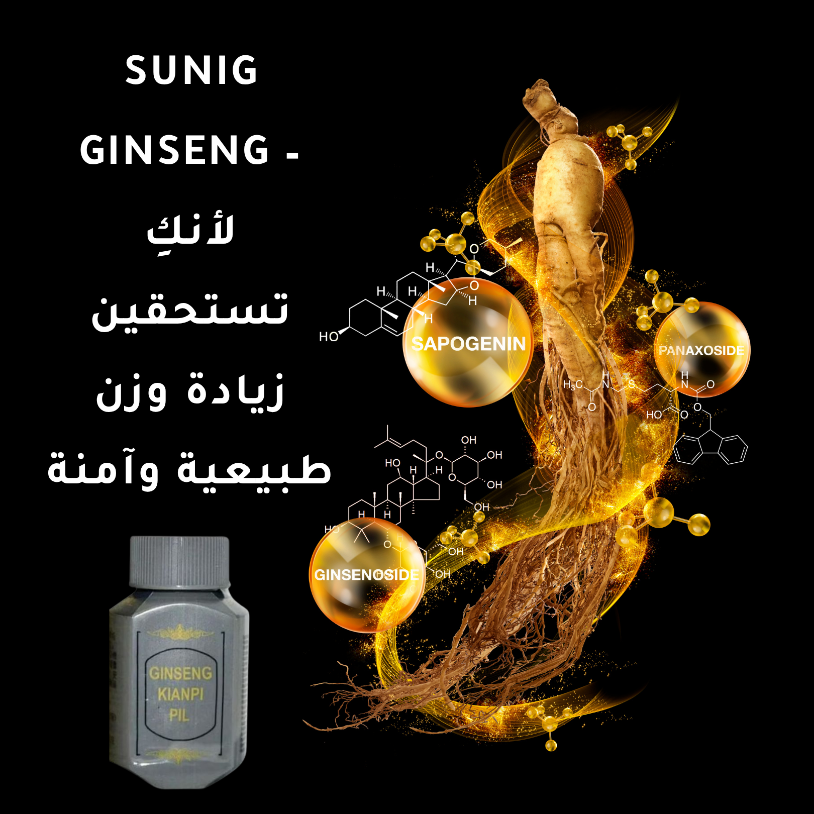 Ginseng Kianpi Pil – كبسولات الجينسنغ لزيادة الوزن بشكل طبيعي